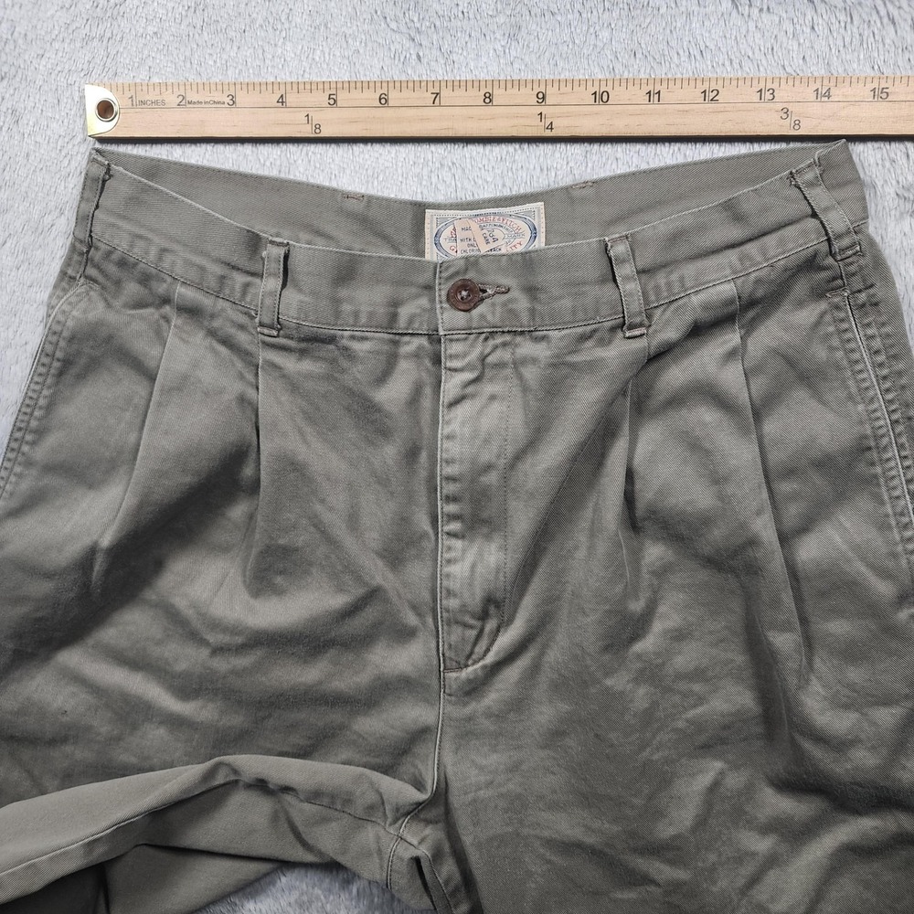 VINTAGE Abercrombie & Fitch Pants Mens 32x32 (Fits 29x33) Khaki Chino Casual - Picture 7 of 12